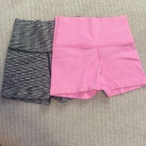 SOLDDD! *BUNDLE* 2 pc Aerie ribbed biker shorts. SZ: XS